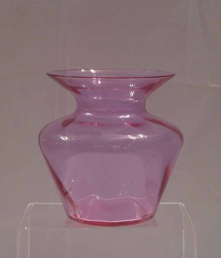 #4220 Janice Vase, Swirl Optic, Alexandrite, 1930-1935