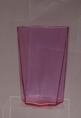 #4216 Octagon Vase, inch, Plain, Alexandrite, 1930-1935