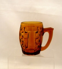 #1404 Old Sandwich Beer Mug, Amber, 1931-1955
