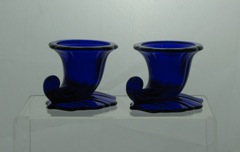 #1428 Warwick Individual Vase, Cobalt, 1933-1941