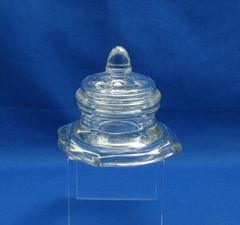 #10 Carter Ink Well & Cover, Crystal, 