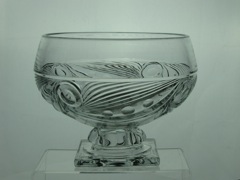 #1405 Ipswich Footed Fruit Bowl ?, Crystal, 1931-1946 Crystal only 1951-1953 