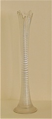 #14 Chrysamthemum (plaid) swung vase, crystal unknown height