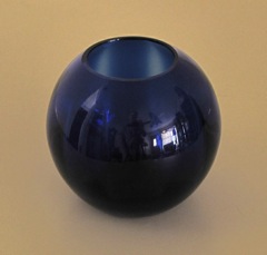 4045 Ball Vase, Cobalt, 4 in. 1936-1941