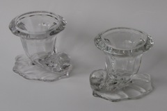 #1428 Warwick short stem vase, crystal 1933-1957