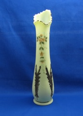 #1280 Winged Scroll Vase, Ivorina Verde, floral, 1898-1904