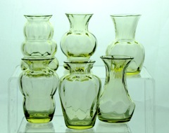 #4227,4228,4229,4230,4231,4232, Favor Vases, Sahara, Diamond Optic, 1933-1937